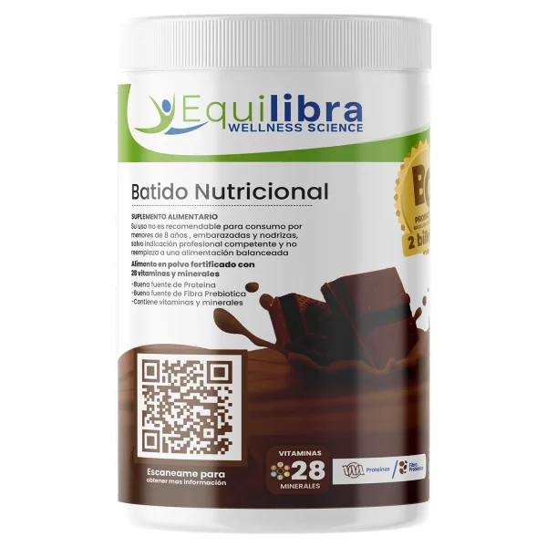 Equilibra Batido Chocolate: Nutrición Completa + 2 Billones de Probióticos para tu Bienestar Digestivo