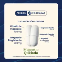 Magnesio Quelado 60 Cápsulas Vip Plan Equilibra - Imagen 3