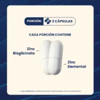 Zinc Bisglicinato 60 Cápsulas Vip Plan Equilibra - Imagen 3
