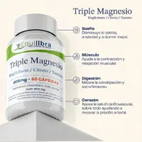 Triple Magnesio 60 Cápsulas Vip Plan Equilibra - Imagen 2