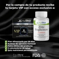 Zinc Bisglicinato 60 Cápsulas Vip Plan Equilibra - Imagen 7