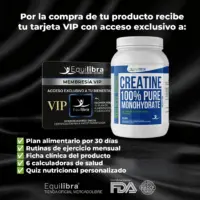Creatina 100% Pura Monohidratada 1 Kg Vip Plan Equilibra - Imagen 4