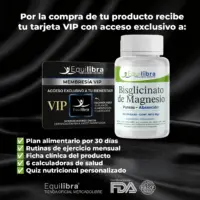 Bisglicinato de Magnesio 60 Cápsulas Vip Plan Equilibra - Imagen 3